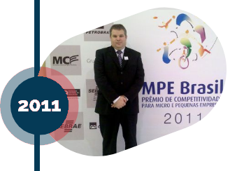 Ganhadora do prêmio MPE Brasil nível estadual. Ano 2011
