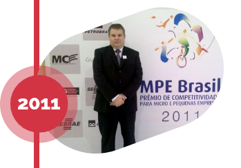 Ganhadora do prêmio MPE Brasil nível estadual. Ano 2011